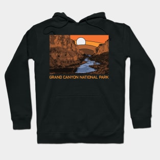 Vintage Grand Canyon National Park Retro Colorado River 80s Hoodie